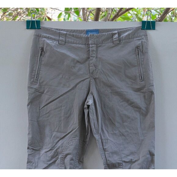 Simply Vera Wang Pant Women Size 10P Beige Zip Pocket Equestrian - Picture 2 of 8